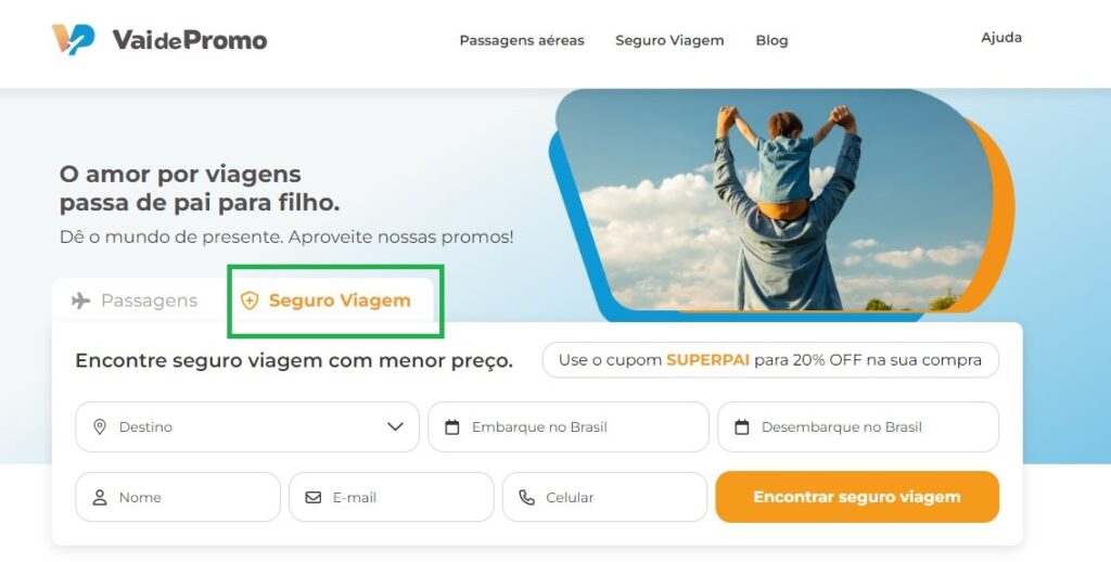 Seguros Viagem com a Vai de Promo