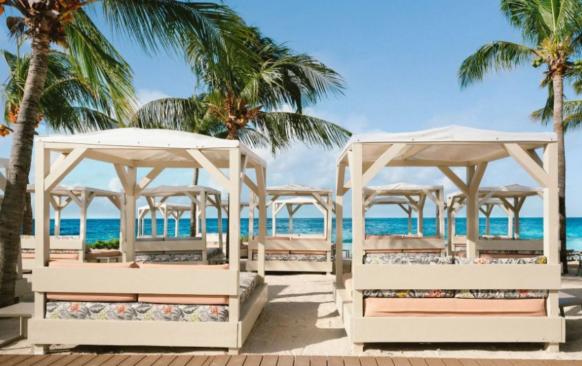 Cabanas na praia de Jan Thiel - Melhor de Curaçao